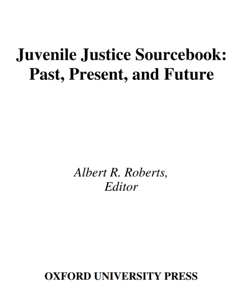 Cover image for book Juvenile Justice Sourcebook