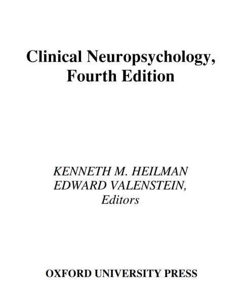 Cover image for book Clinical Neuropsychology