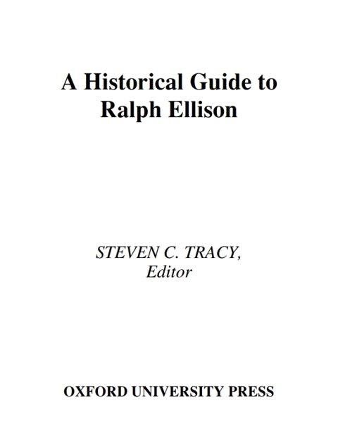 Cover image for book A Historical Guide to Ralph Ellison