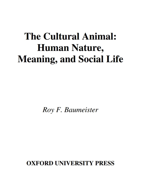 Cover image for book The Cultural Animal