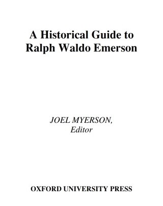 A Historical Guide to Ralph Waldo Emerson