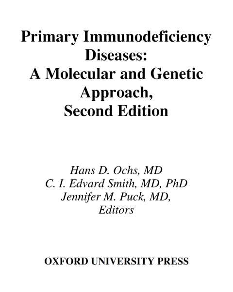 Cover image for book Primary Immunodeficiency Diseases