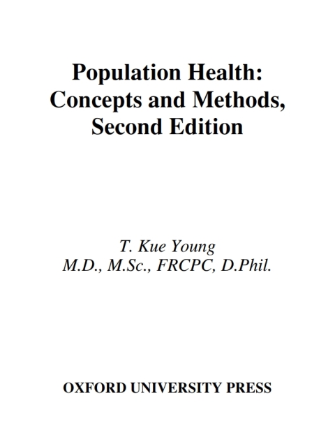 Cover image for book Population Health