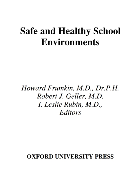 Cover image for book Safe and Healthy School Environments