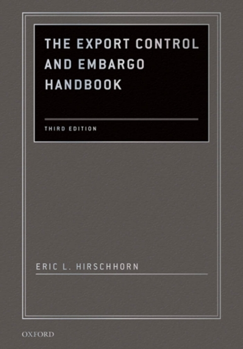 Cover image for book The Export Control and Embargo Handbook