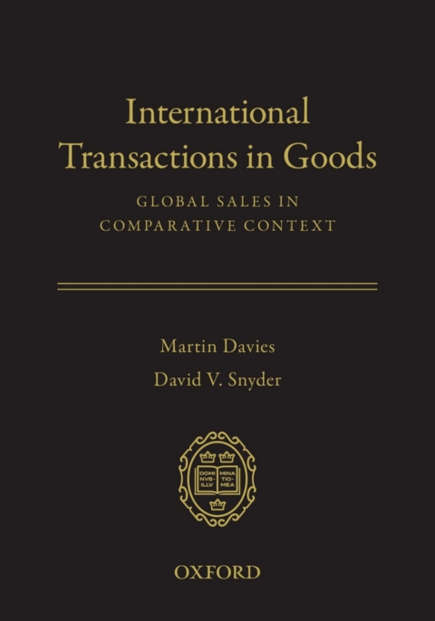 Cover image for book International Transactions in Goods