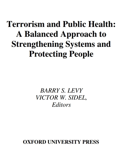 Cover image for book Terrorism and Public Health
