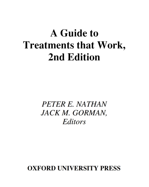 Cover image for book A Guide To Treatments that Work