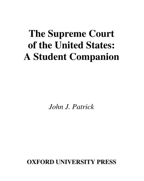 Cover image for book The Supreme Court of the United States
