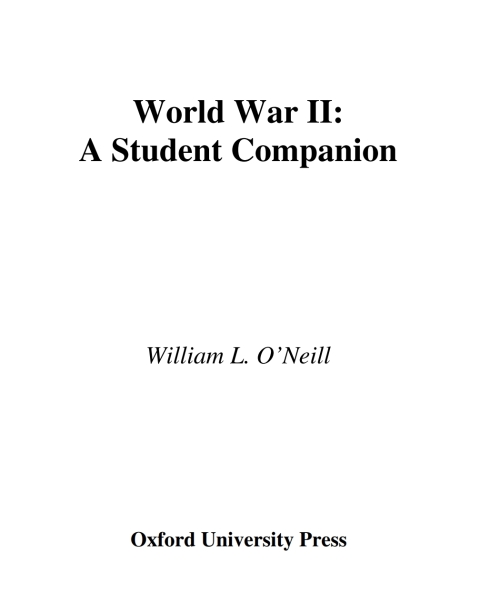Cover image for book World War II