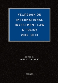 Titelbild: Yearbook on International Investment Law & Policy 2009-2010 9780199767014