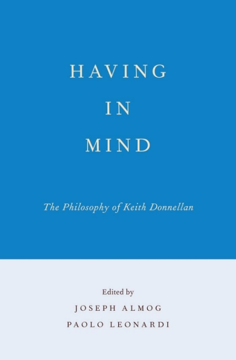 Cover image for book Having in Mind