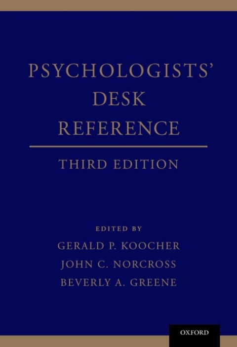 Cover image for book Psychologists' Desk Reference