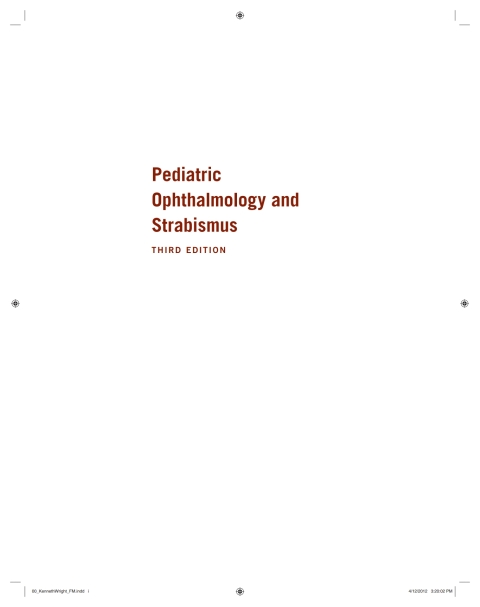 Cover image for book Pediatric Ophthalmology and Strabismus