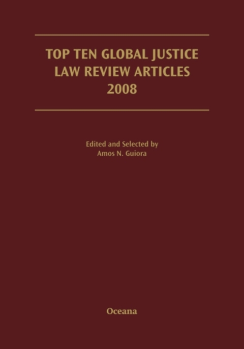 Cover image for book Top Ten Global Justice Law Review Articles 2008