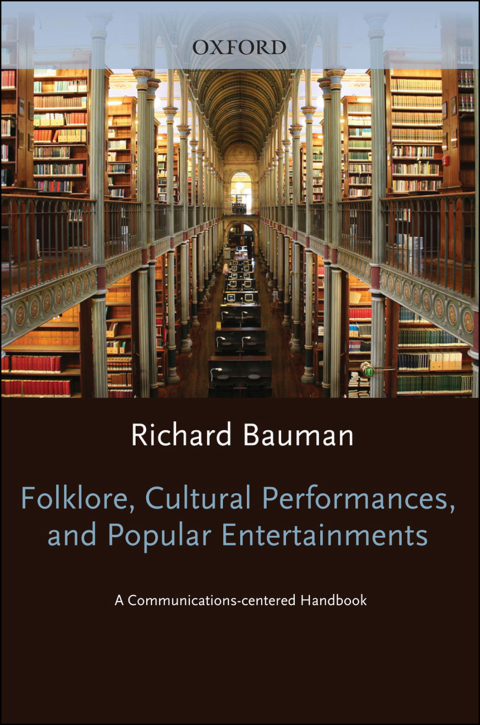 Cover image for book Folklore, Cultural Performances, and Popular Entertainments