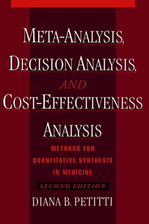 Cover image for book Meta-Analysis, Decision Analysis, and Cost-Effectiveness Analysis