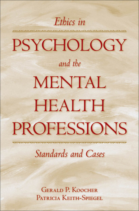 Cover image for book Ethics in Psychology and the Mental Health Professions