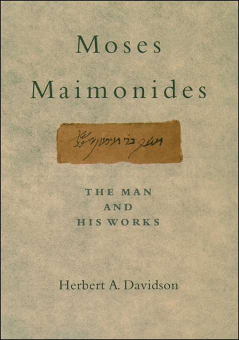 Cover image for book Moses Maimonides