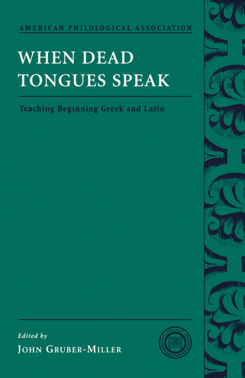 Cover image for book When Dead Tongues Speak