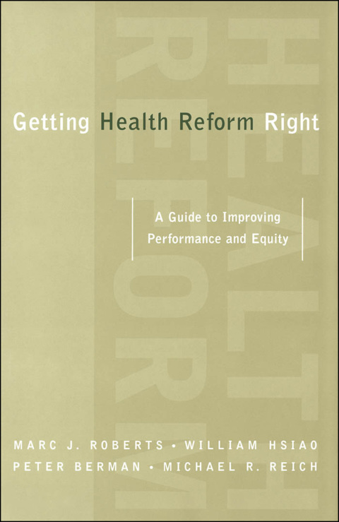 Cover image for book Getting Health Reform Right