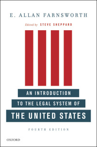 Cover image: An Introduction to the Legal System of the United States 4th edition 9780199733101