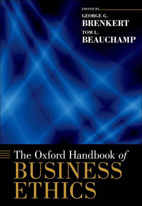 Cover image for book The Oxford Handbook of Business Ethics