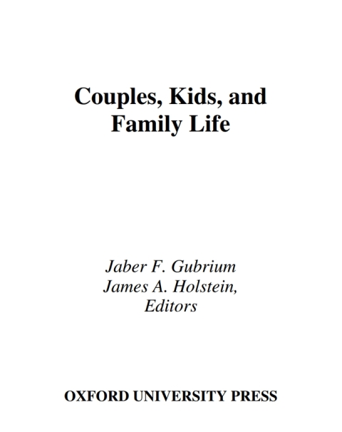 Cover image for book Couples, Kids, and Family Life