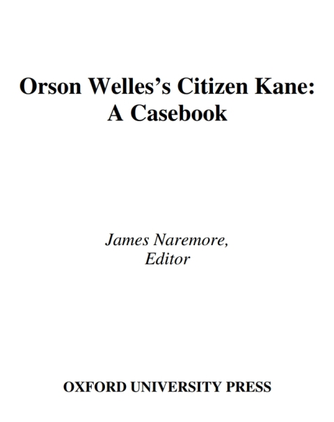 Cover image for book Orson Welles's Citizen Kane