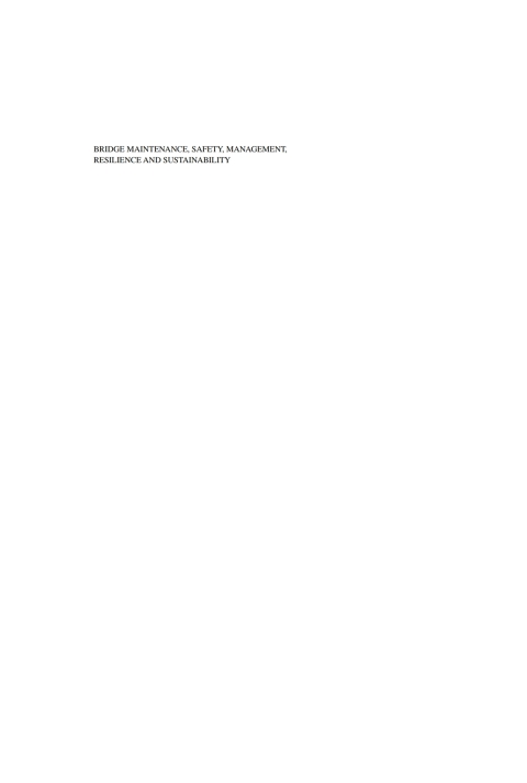 Cover image for book Bridge Maintenance, Safety, Management, Resilience and Sustainability