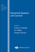 Dynamical Systems and Control - Firdaus E. Udwadia