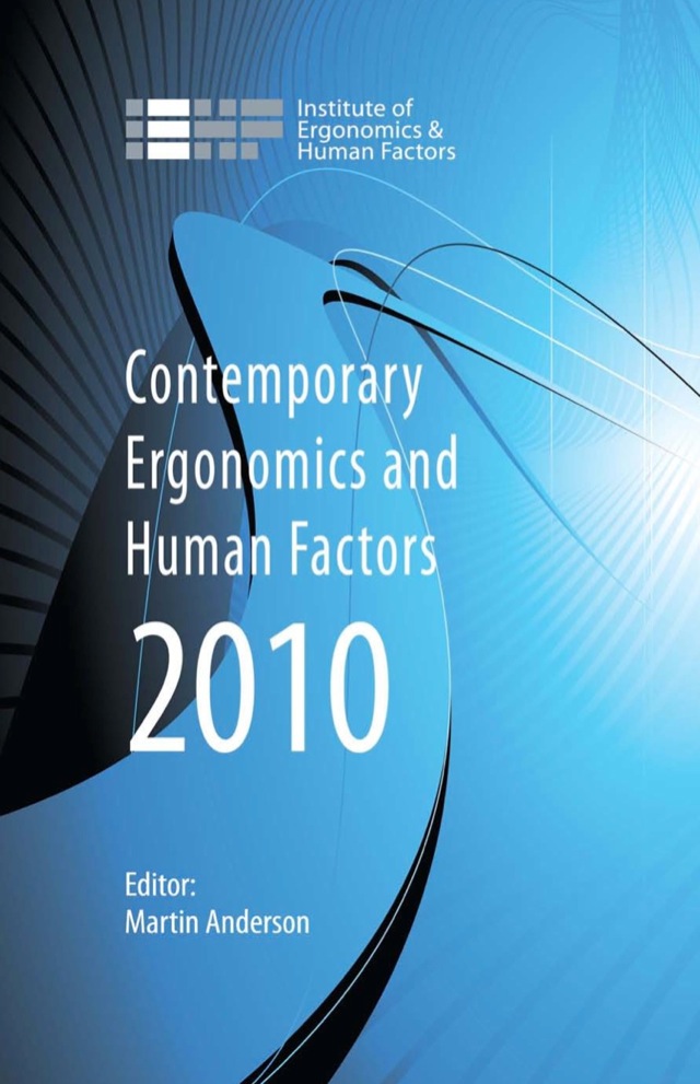 Contemporary Ergonomics and Human Factors 2010