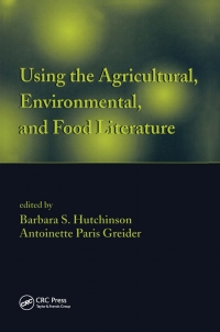 Cover image: Using the Agricultural, Environmental, and Food Literature 1st edition 9780824708009