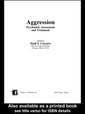 Agression: Psychiatric Assessment and Treatment - Emil Coccaro