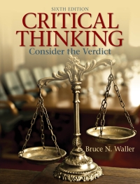 critical thinking consider the verdict sixth edition