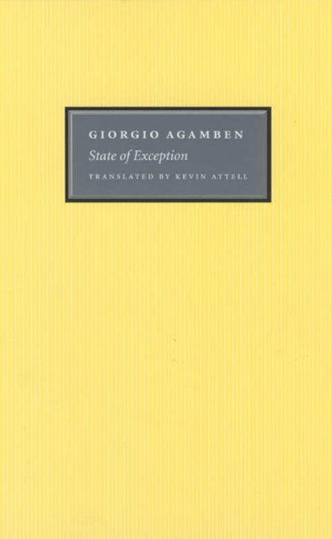 Cover image for book State of Exception