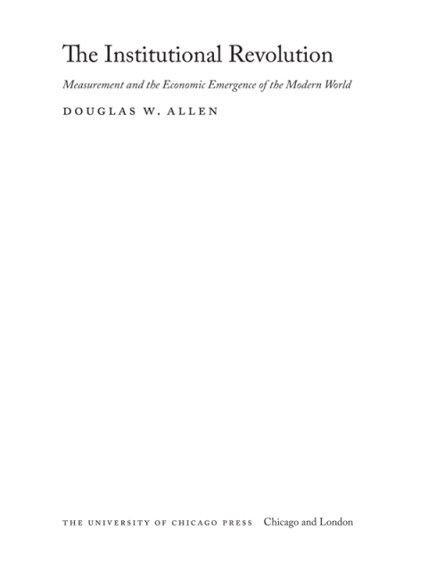 Cover image for book The Institutional Revolution