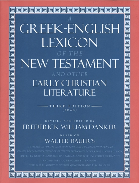 Cover image for book A Greek-English Lexicon of the New Testament and Other Early Christian Literature