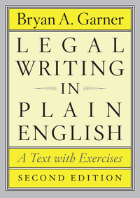 Cover image: Legal Writing in Plain English: A Text with Exercises 2nd edition 9780226283937