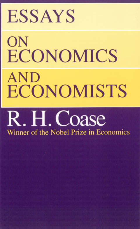 Cover image for book Essays on Economics and Economists
