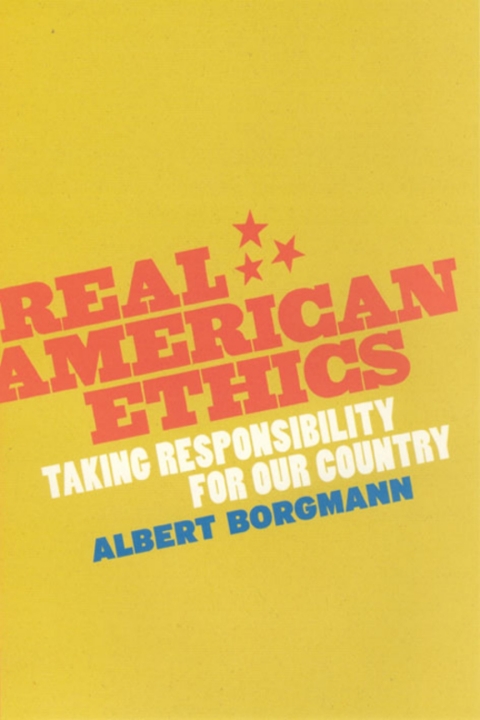 Cover image for book Real American Ethics