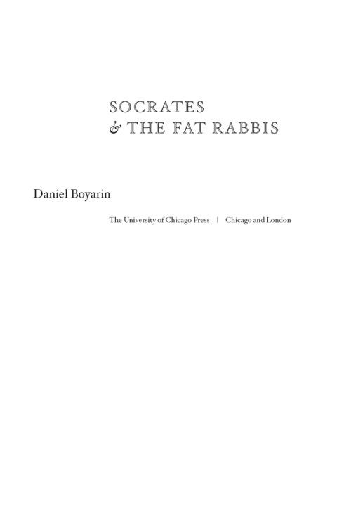 Cover image for book Socrates and the Fat Rabbis