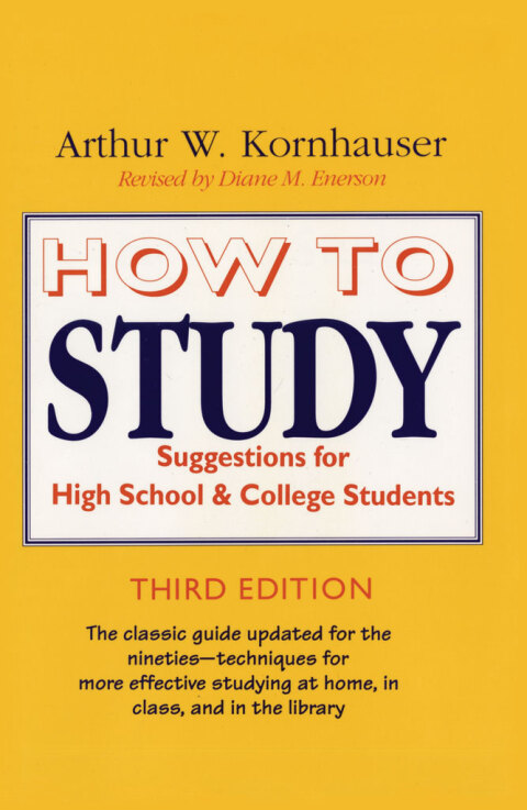 Cover image for book How to Study