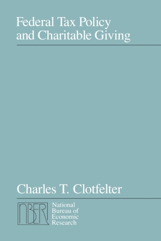 Federal Tax Policy and Charitable Giving
