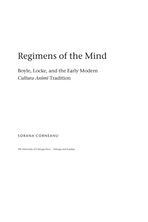 Cover image for book Regimens of the Mind