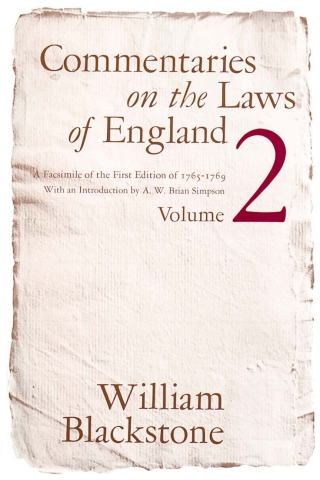 Commentaries on the Laws of England, Volume 2