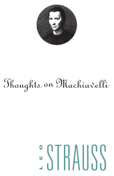 Thoughts on Machiavelli 