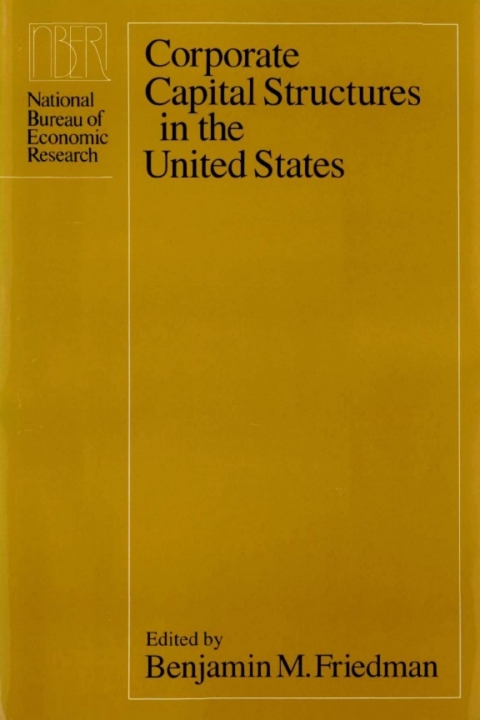 Cover image for book Corporate Capital Structures in the United States