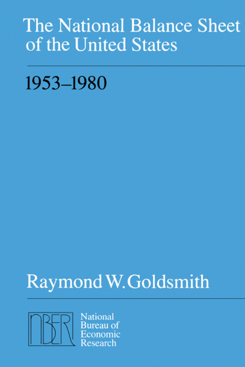 Cover image for book The National Balance Sheet of the United States, 1953-1980