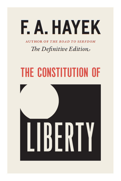 Cover image for book The Constitution of Liberty
